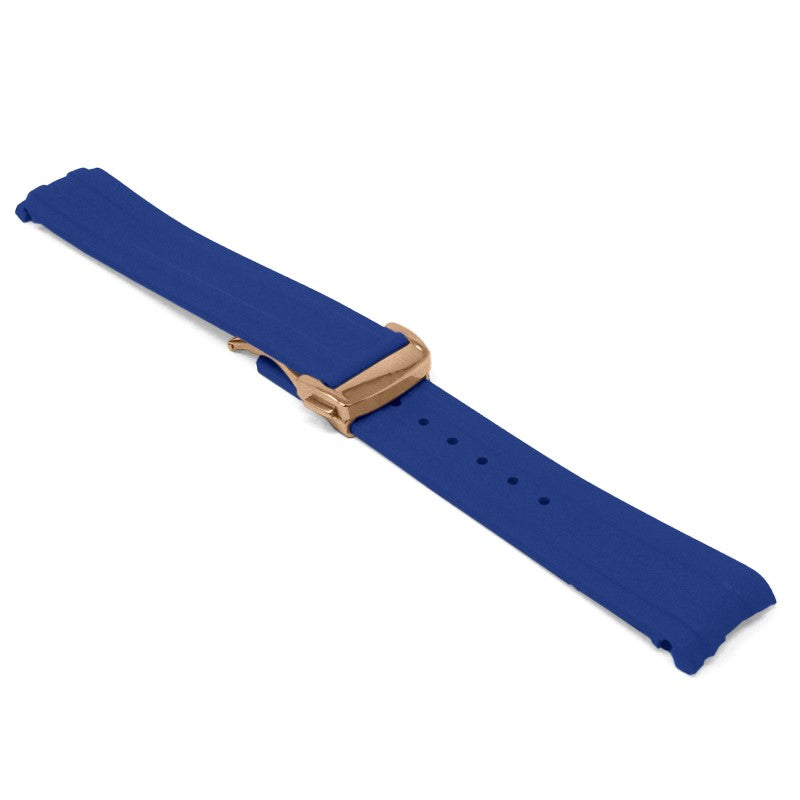 DASSARI FKM Rubber Strap With Deployant Clasp For Omega Seamaster