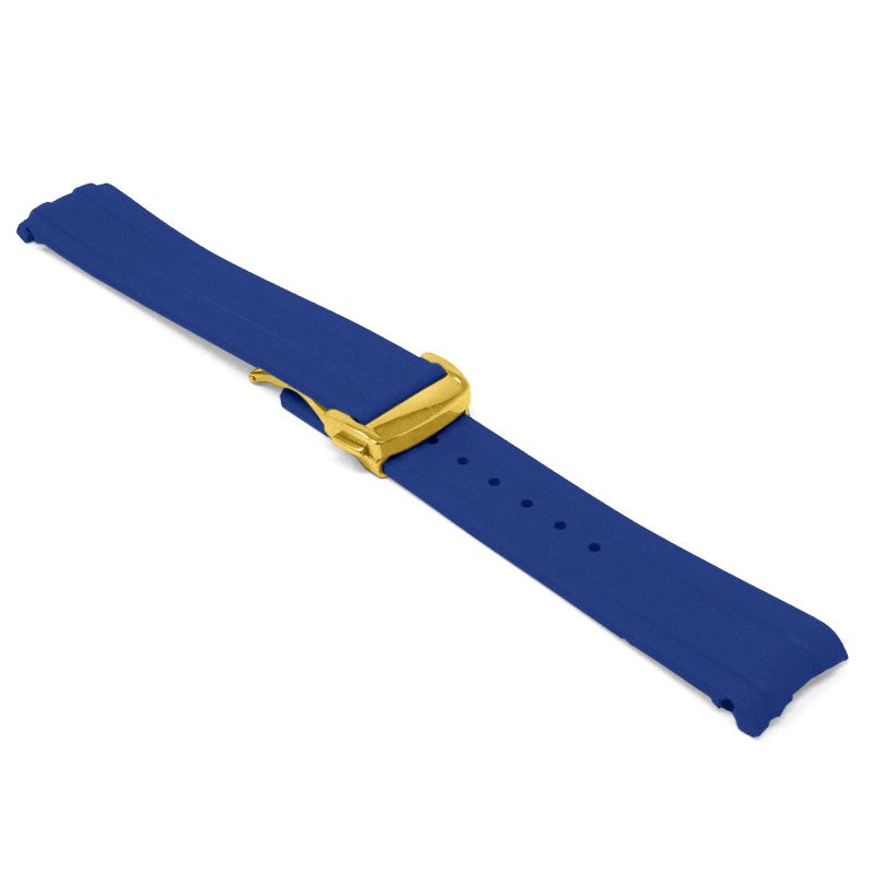 DASSARI FKM Rubber Strap With Deployant Clasp For Omega Seamaster