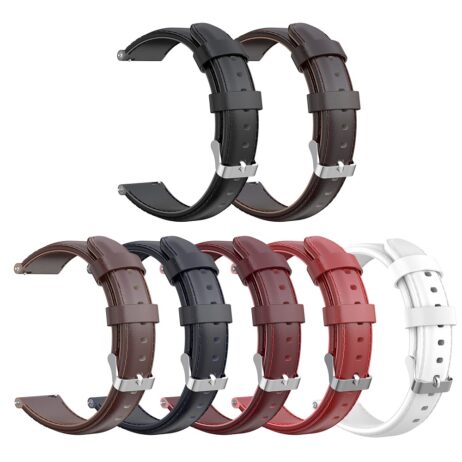 Leather Band for Garmin Forerunner 245 / 645 / Vivoactive 3 / Vivomove / 3 / HR