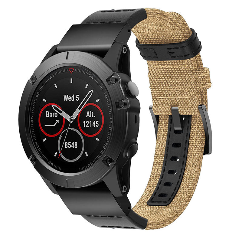 Rugged Canvas Band  For Garmin Vivoactive 4