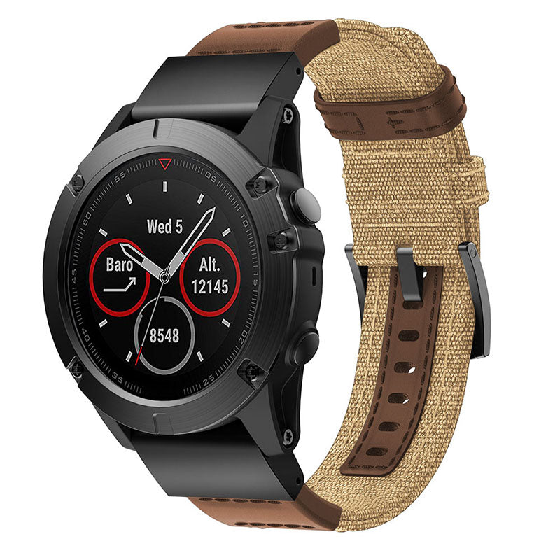 Rugged Canvas Band  For Garmin Vivoactive 4