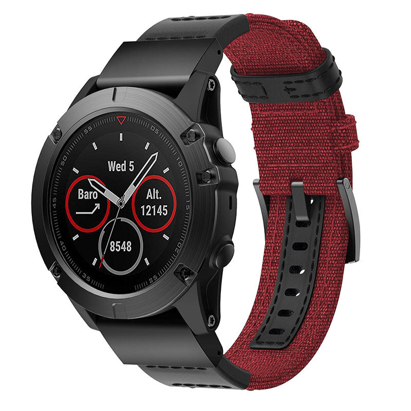 Rugged Canvas Band  For Garmin Vivoactive 4