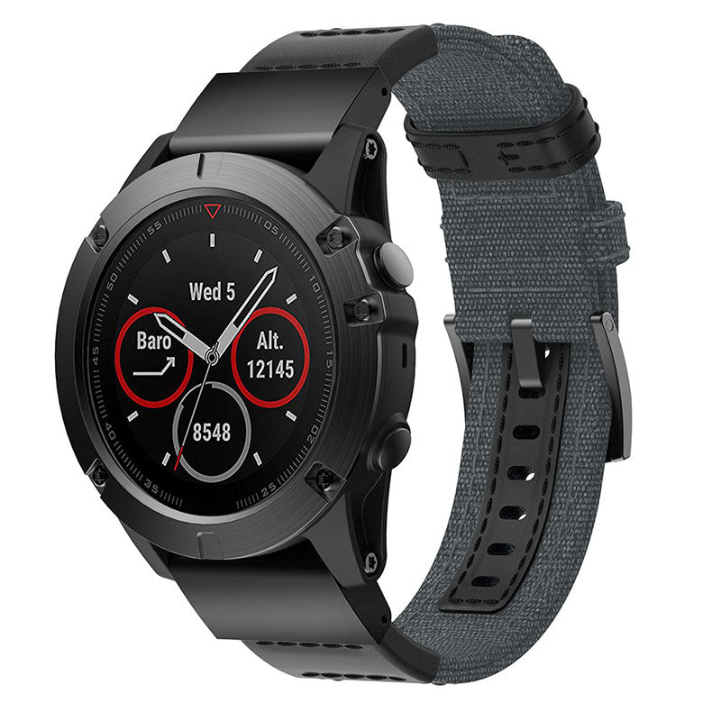 Rugged Canvas Band  For Garmin Vivoactive 4