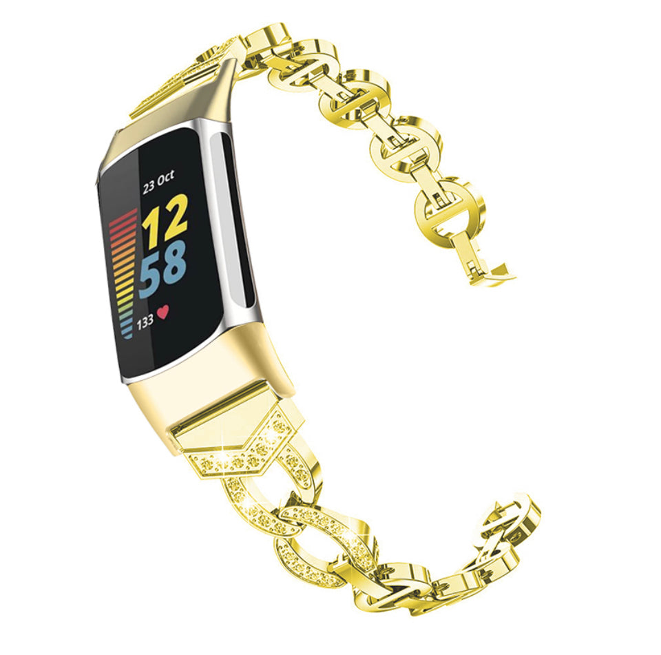 Evening Link Bracelet For Fitbit Charge 6
