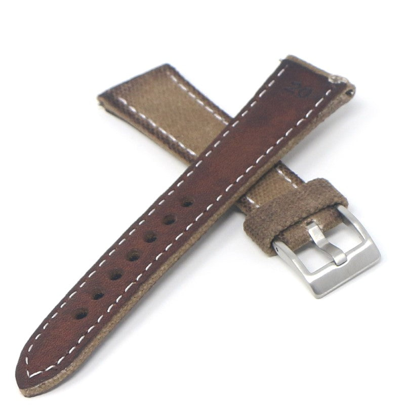DASSARI Aged Canvas Strap