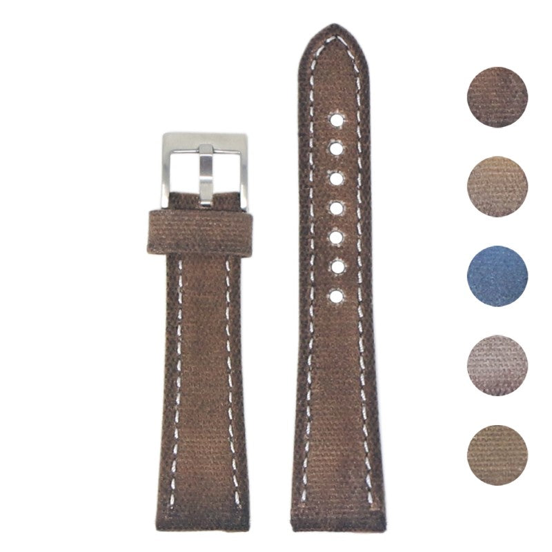 DASSARI Aged Canvas Strap