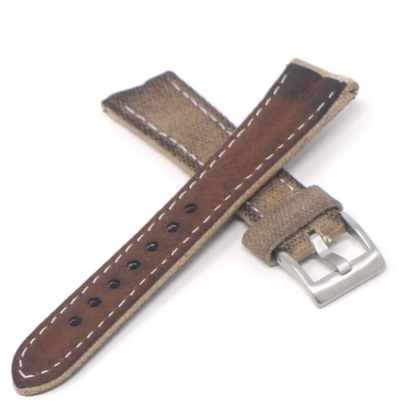 DASSARI Aged Canvas Strap