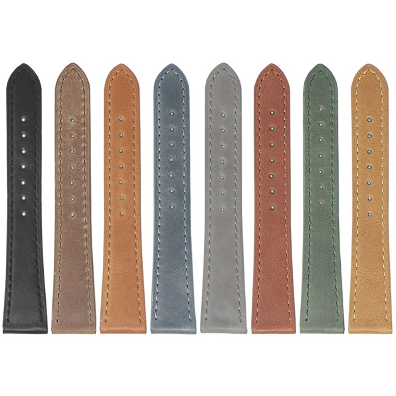 Vintage Waxed Leather Strap With Quick Release - Long