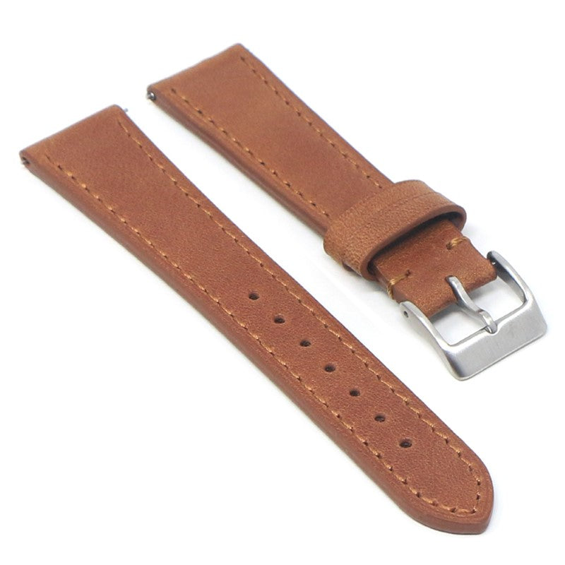 Vintage Waxed Leather Strap With Quick Release - Long