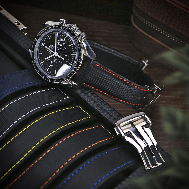 Sailcloth Strap with Deployant Clasp By DASSARI - 19mm Short