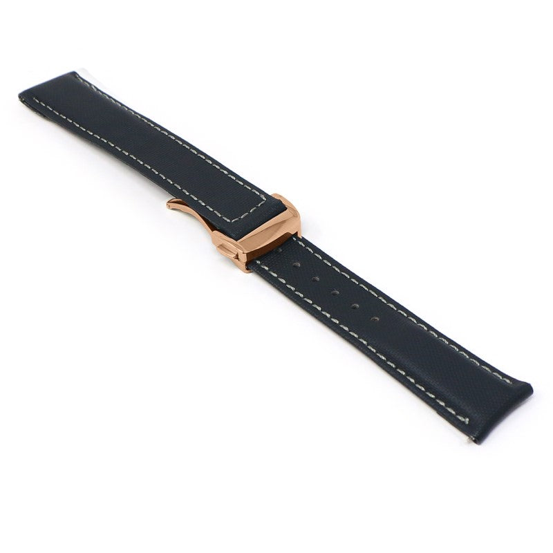 Sailcloth Strap with Deployant Clasp By DASSARI - 19mm Short
