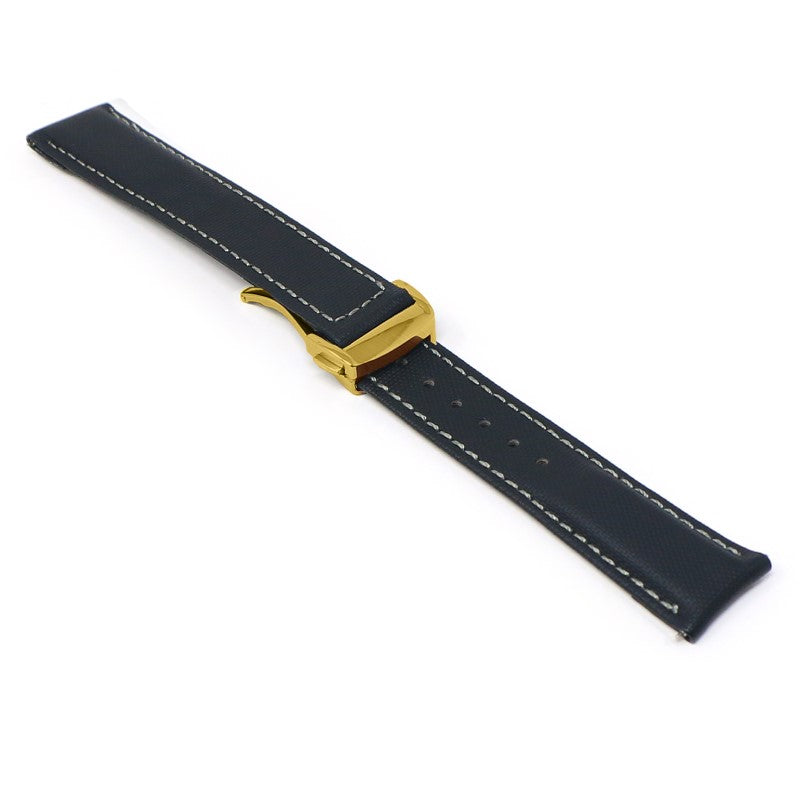 Sailcloth Strap with Deployant Clasp By DASSARI - 19mm Short