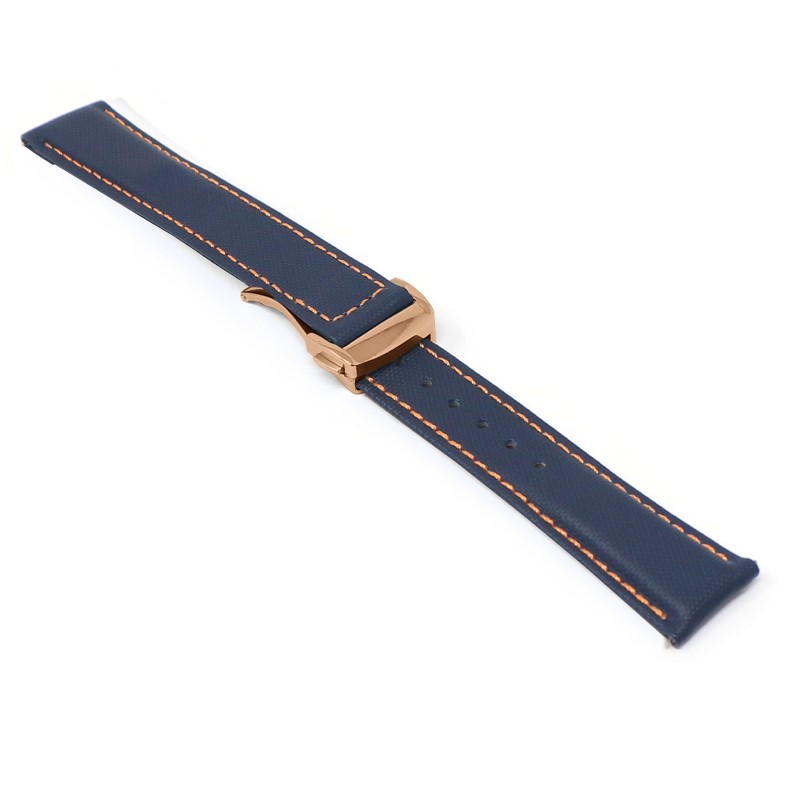 Sailcloth Strap with Deployant Clasp By DASSARI - 19mm Short
