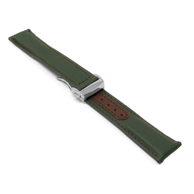 Sailcloth Explorer Strap with Deployant Clasp By DASSARI