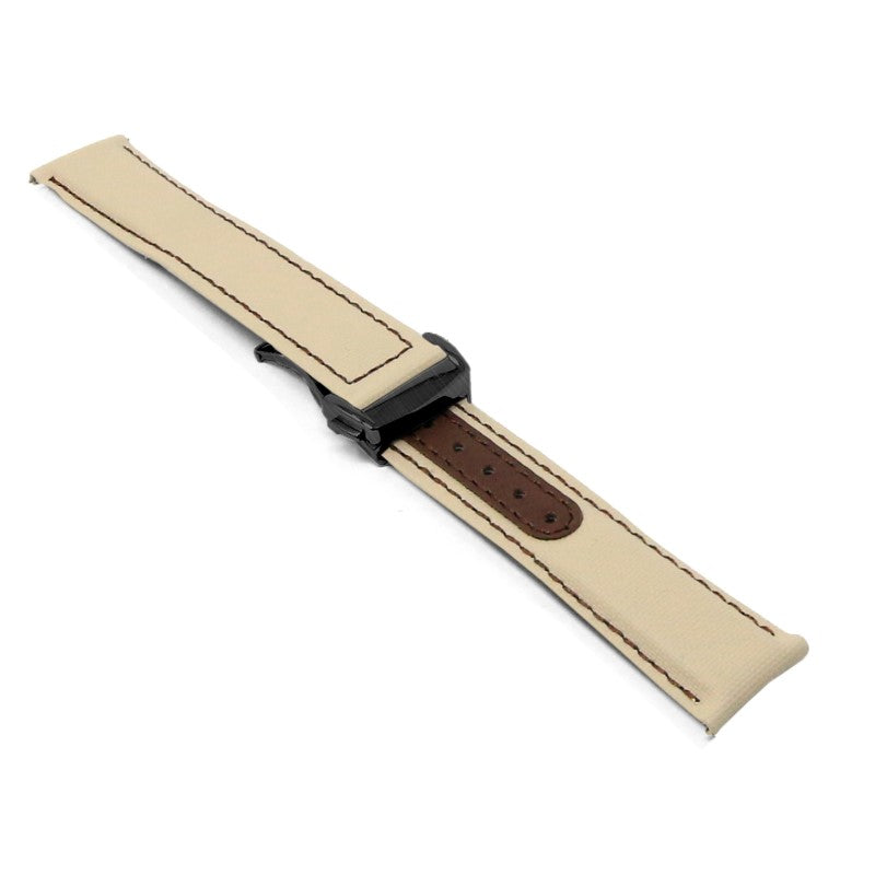 Sailcloth Explorer Strap with Deployant Clasp By DASSARI