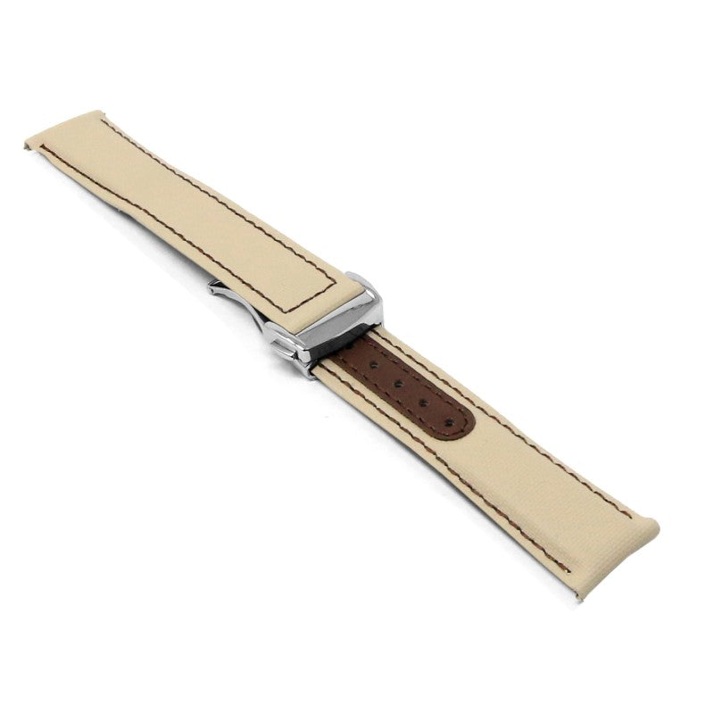 Sailcloth Explorer Strap with Deployant Clasp By DASSARI
