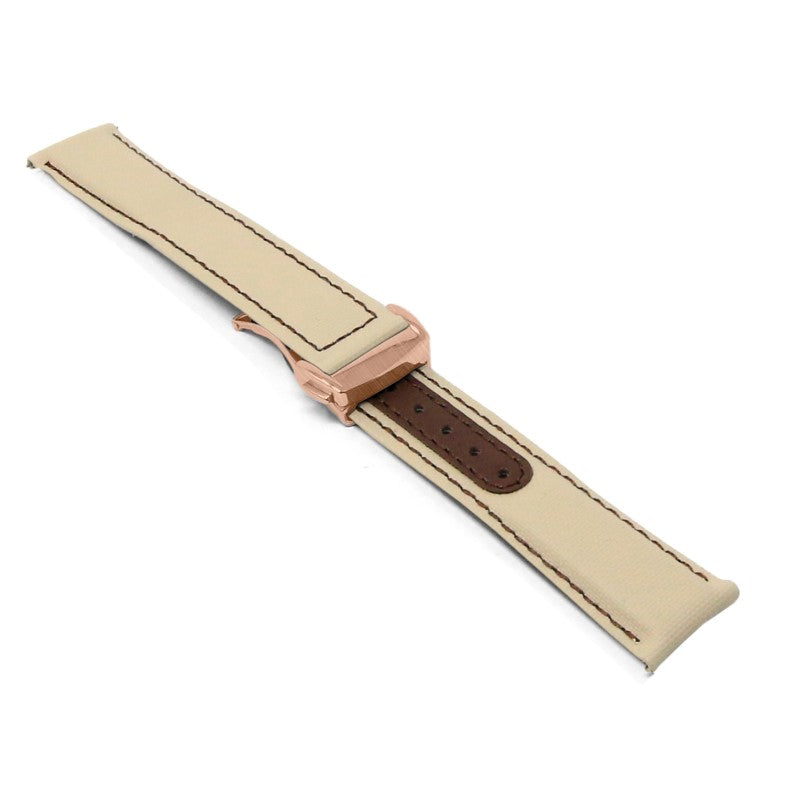 Sailcloth Explorer Strap with Deployant Clasp By DASSARI