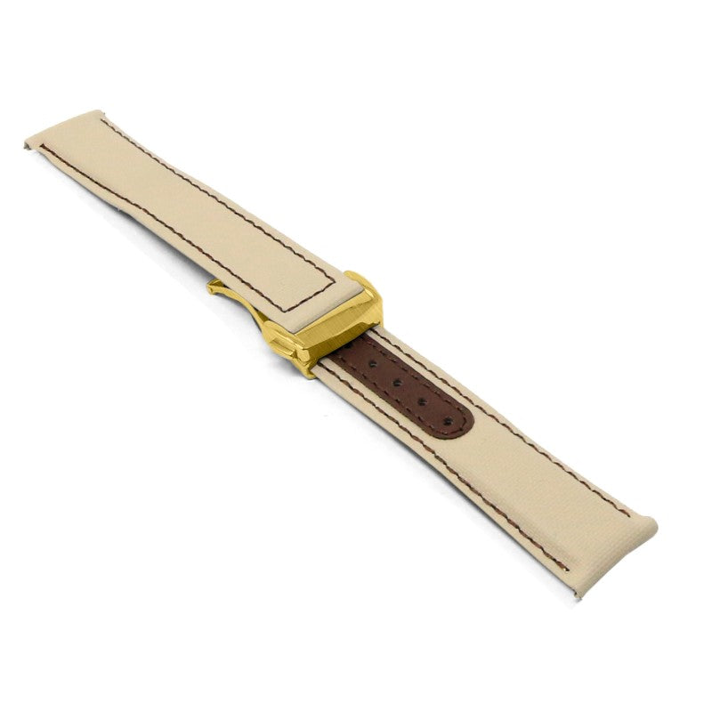 Sailcloth Explorer Strap with Deployant Clasp By DASSARI