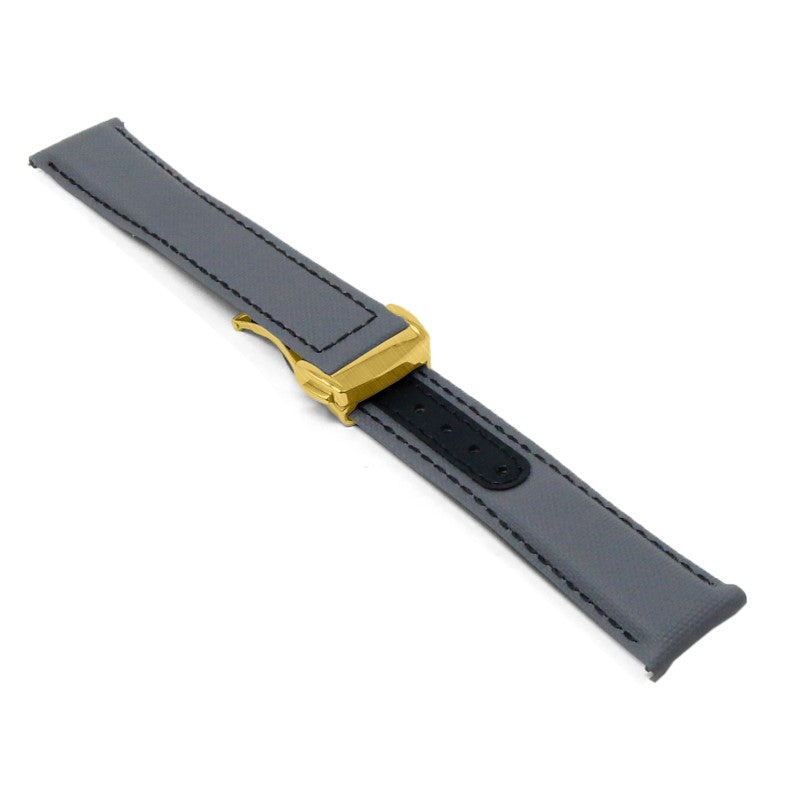 Sailcloth Explorer Strap with Deployant Clasp By DASSARI