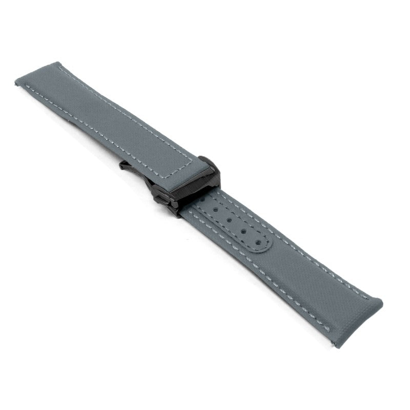 Sailcloth Explorer Strap with Deployant Clasp By DASSARI