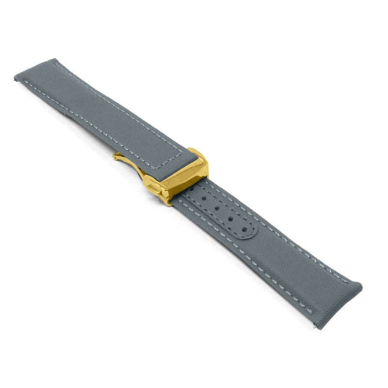 Sailcloth Explorer Strap with Deployant Clasp By DASSARI