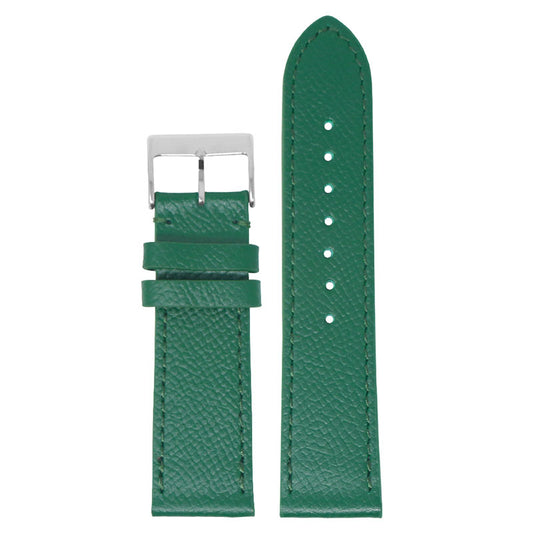 Women’s Textured Leather Strap - Green (Standard, Long)