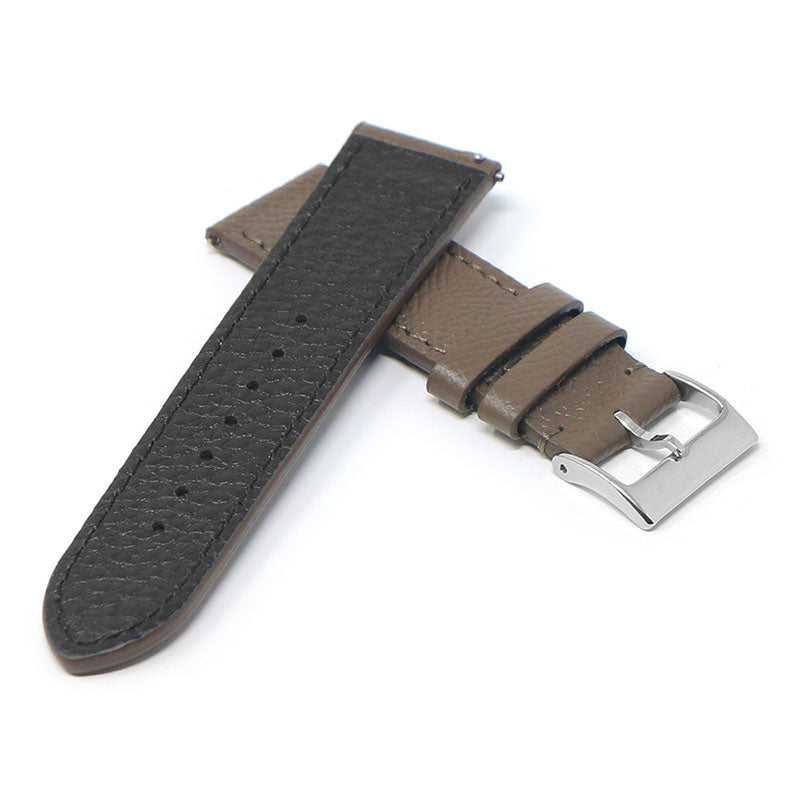 Women’s Textured Leather Strap - Brown (Standard, Long)