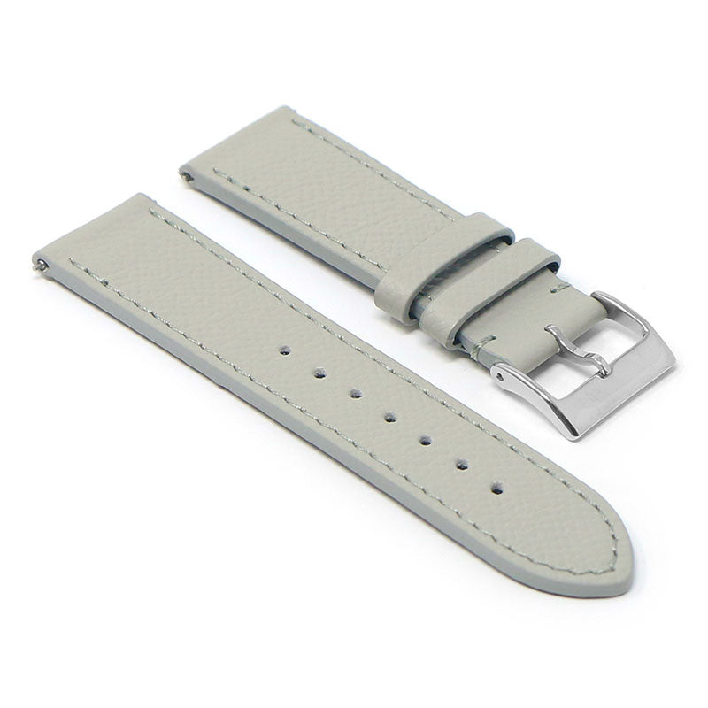 Women’s Textured Leather Strap - Grey (Standard, Long)
