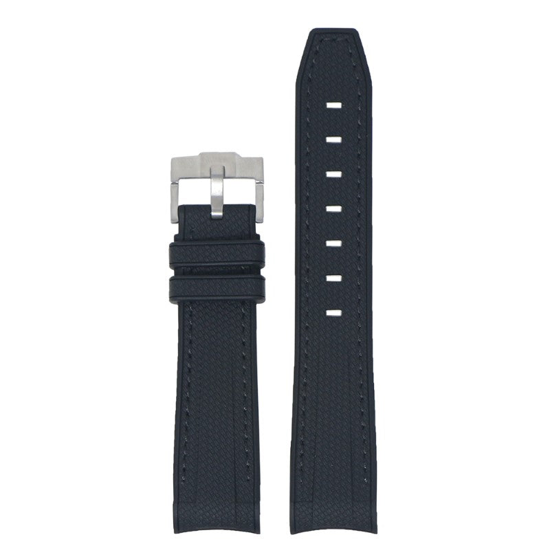 Fitted Stitched Rubber Strap For Moonswatch