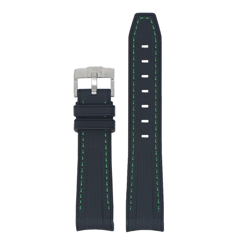 Fitted Stitched Rubber Strap For Moonswatch