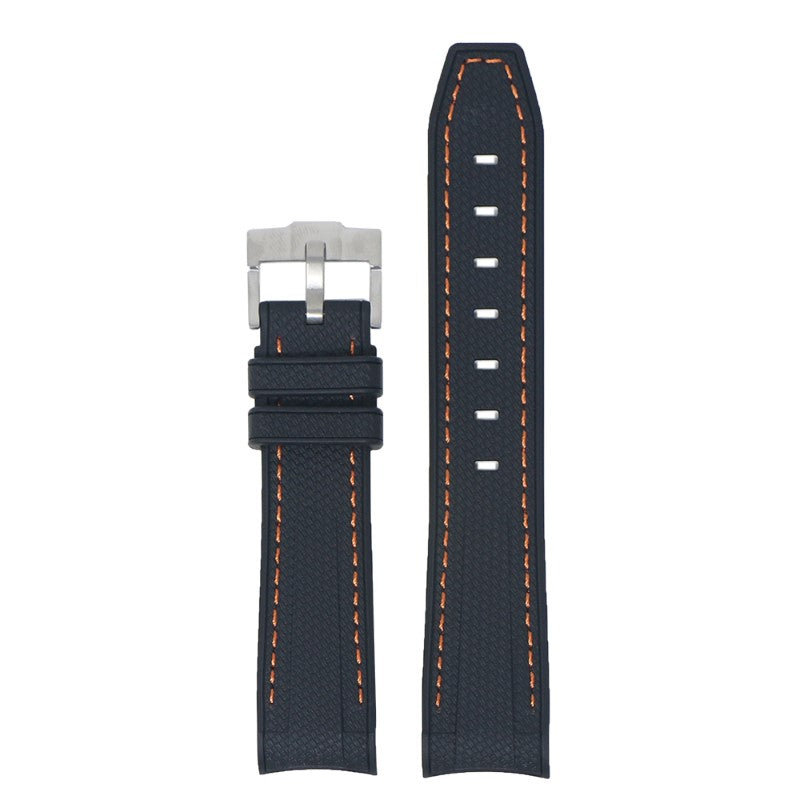 Fitted Stitched Rubber Strap For Moonswatch
