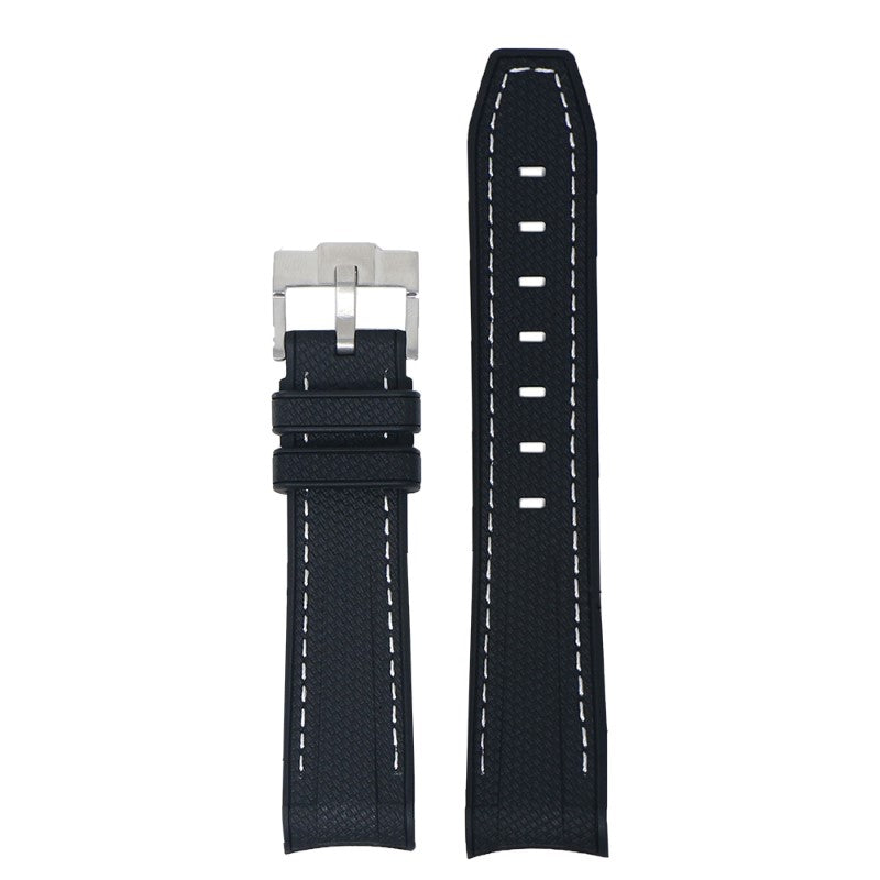 Fitted Stitched Rubber Strap For Moonswatch