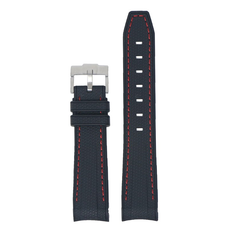 Fitted Stitched Rubber Strap For Moonswatch