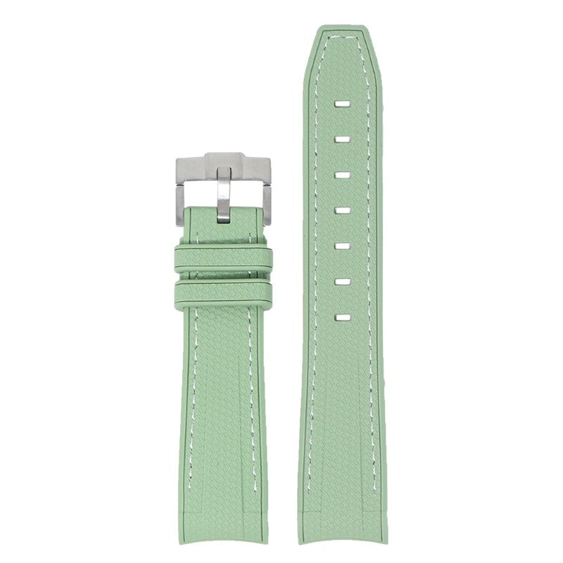 Fitted Stitched Rubber Strap For Moonswatch