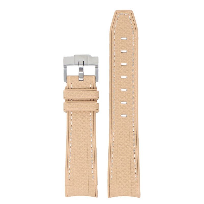 Fitted Stitched Rubber Strap For Moonswatch