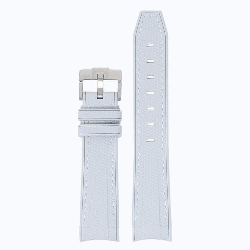 Fitted Stitched Rubber Strap For Moonswatch