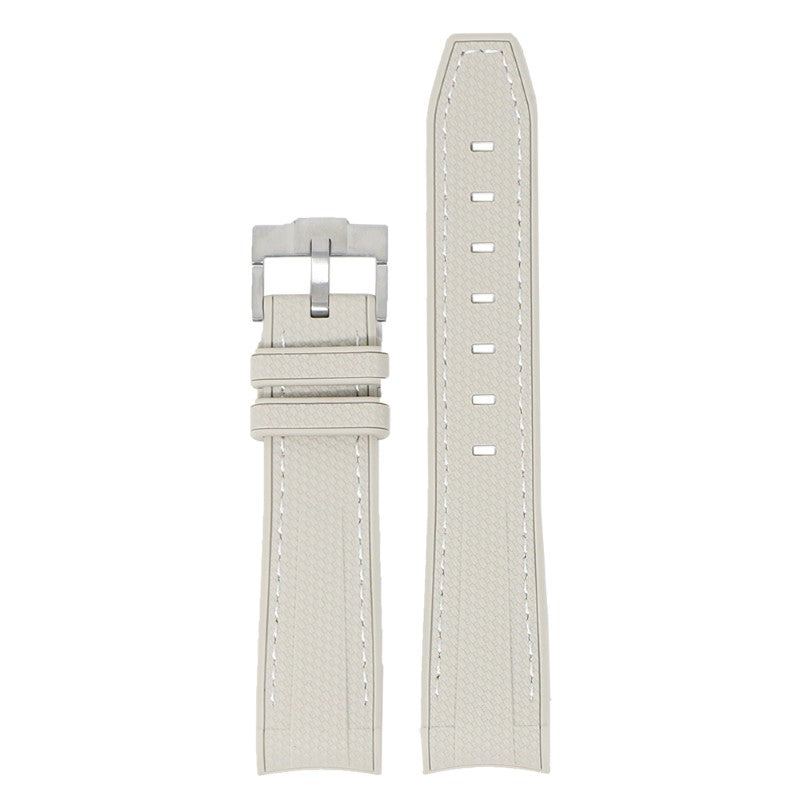 Fitted Stitched Rubber Strap For Moonswatch