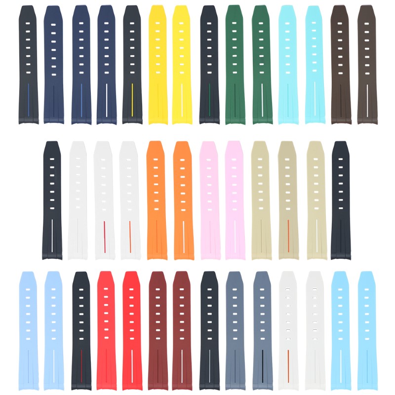Fitted Smooth Rubber Strap For Moonswatch