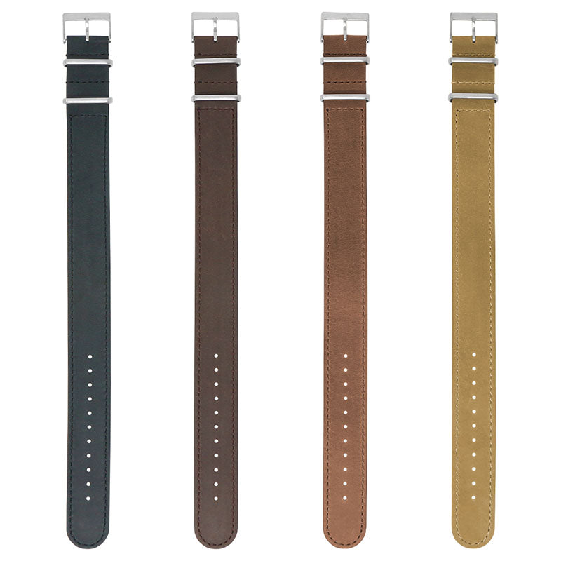 Dassari Vintage Leather Single Pass Strap