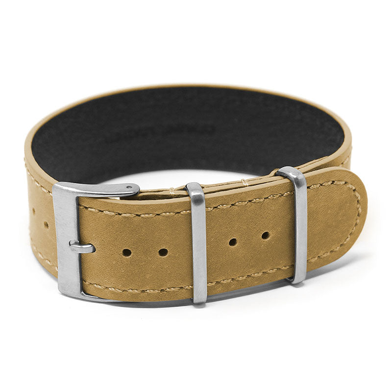 Dassari Vintage Leather Single Pass Strap