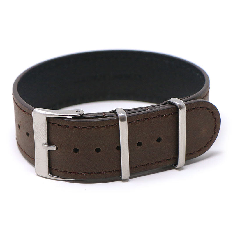 Dassari Vintage Leather Single Pass Strap