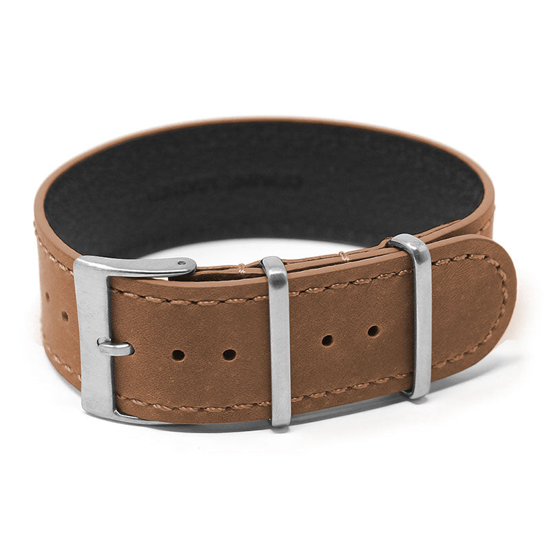 Dassari Vintage Leather Single Pass Strap