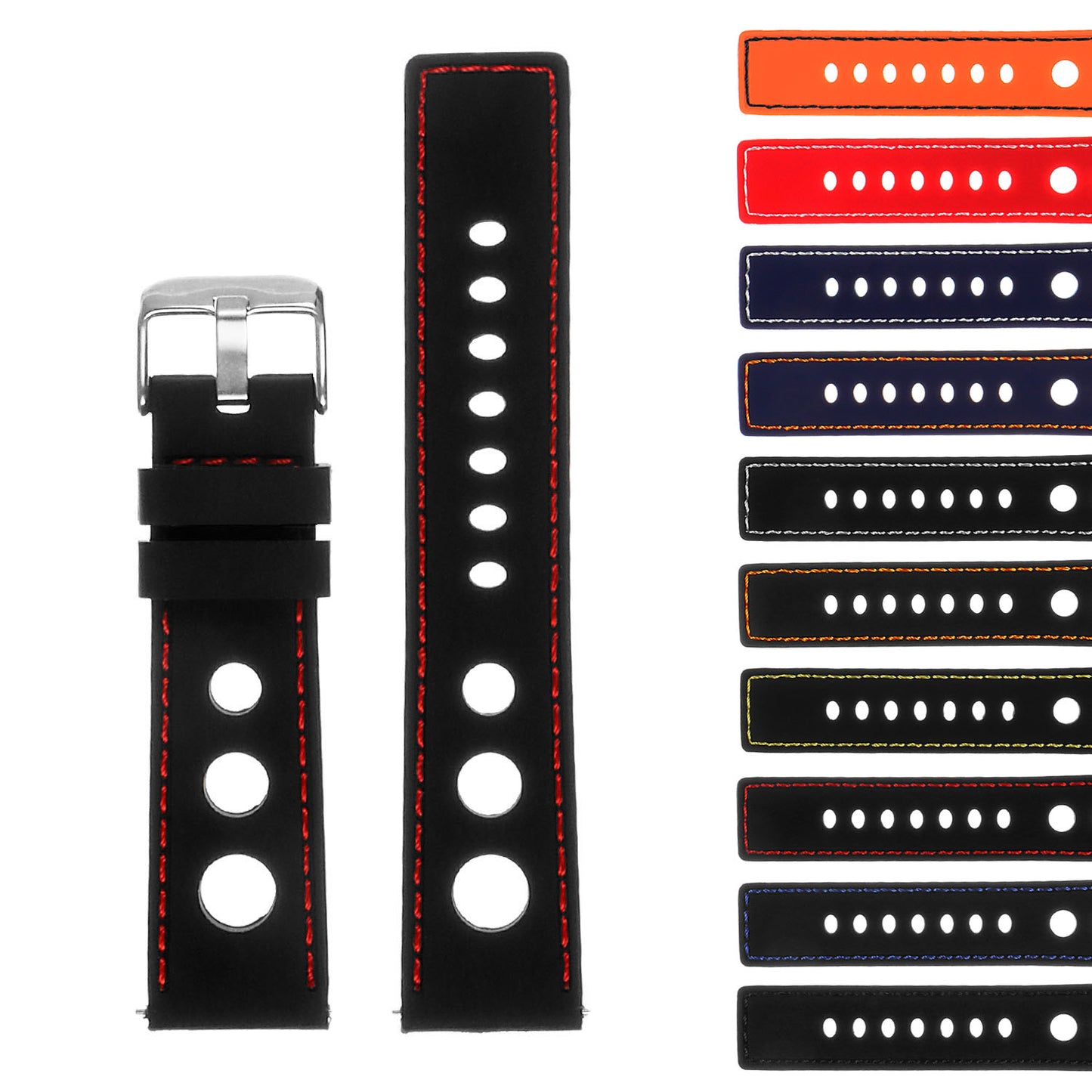 Rubber Rally Strap For MoonSwatch