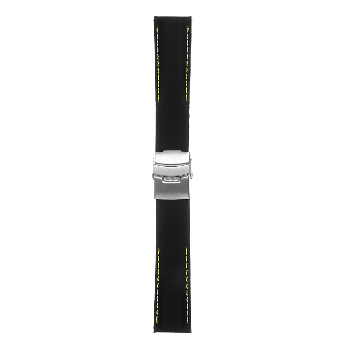 Rubber Strap with Stitching & Clasp For MoonSwatch