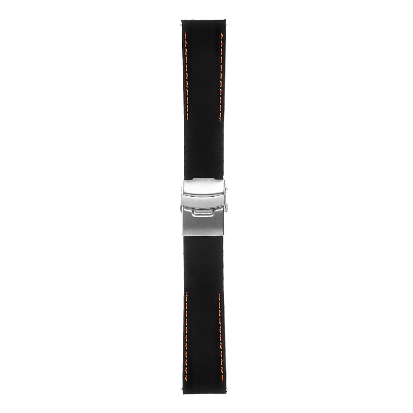 Rubber Strap with Stitching & Clasp For MoonSwatch