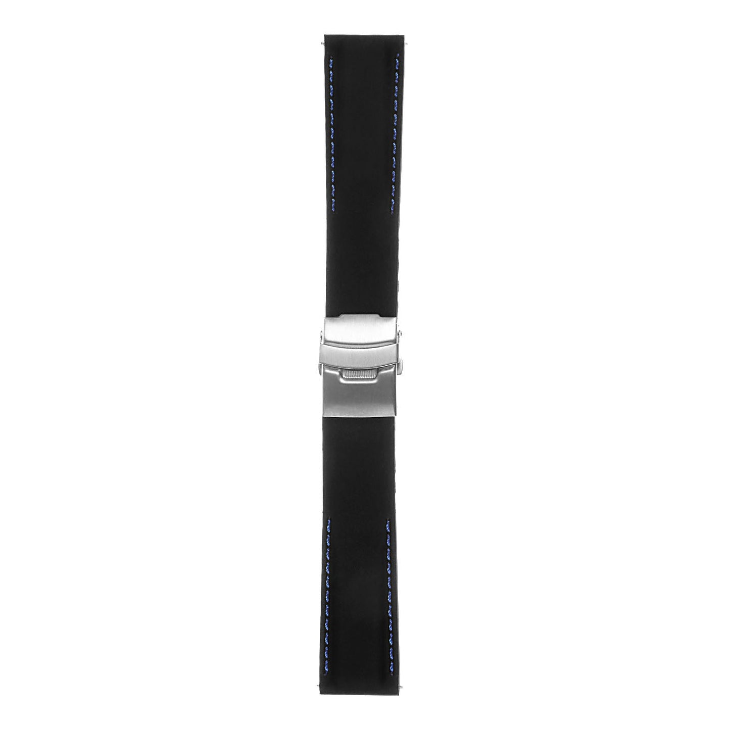 Rubber Strap with Stitching & Clasp For MoonSwatch