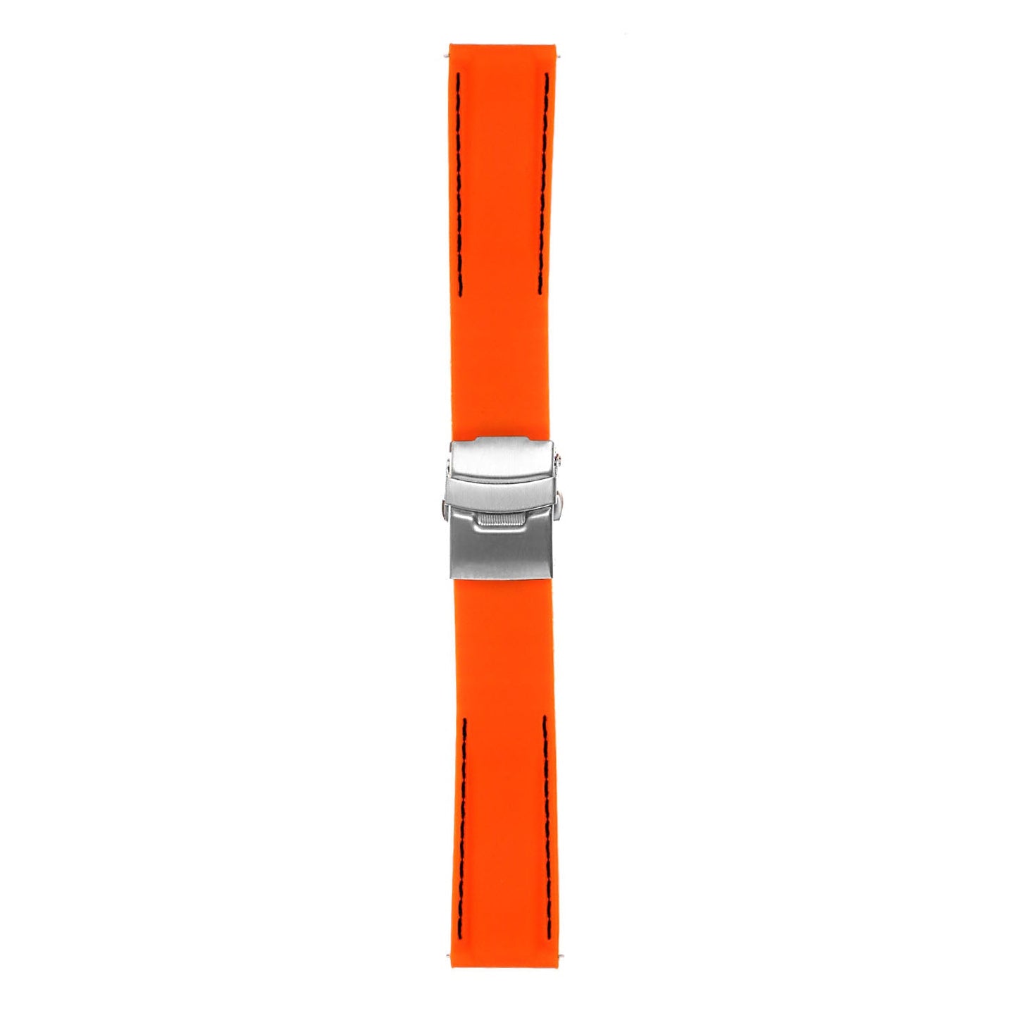 Rubber Strap with Stitching & Clasp For MoonSwatch