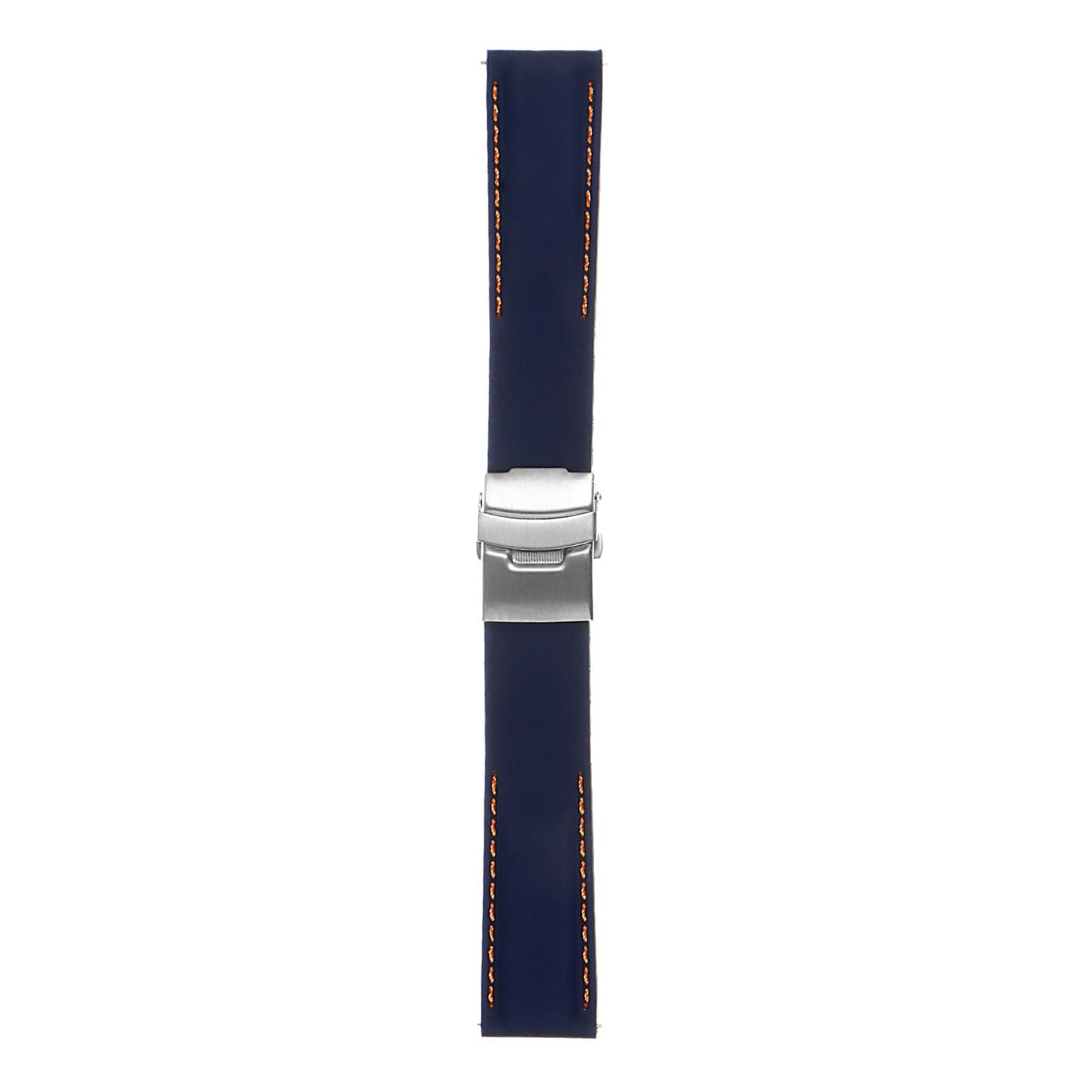Rubber Strap with Stitching & Clasp For MoonSwatch