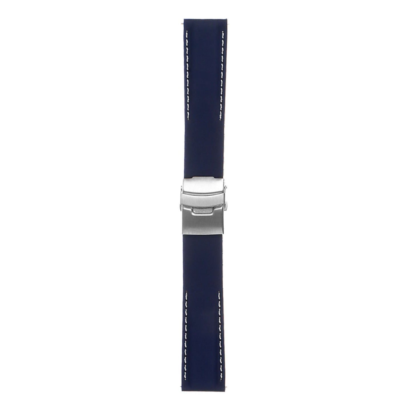 Rubber Strap with Stitching & Clasp For MoonSwatch