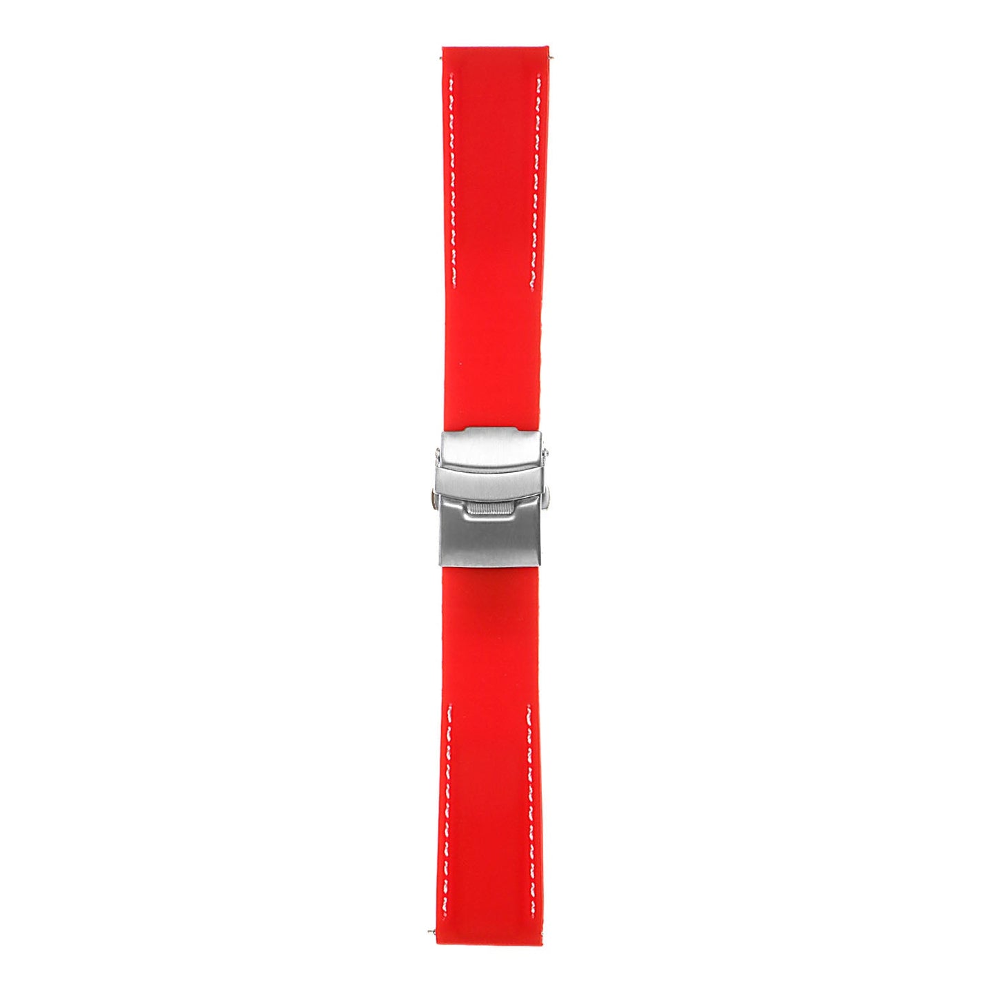 Rubber Strap with Stitching & Clasp For MoonSwatch